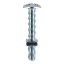 Load image into Gallery viewer, Roofing Bolts & Square Nuts - Zinc M6 x 40