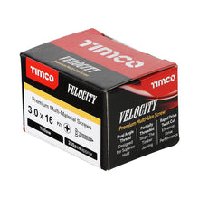Load image into Gallery viewer, Timco Velocity - Premium Screws - PZ - Double Countersunk - Yellow