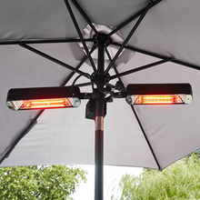 Load image into Gallery viewer, Dellonda Folding Parasol/Gazebo/Patio Outdoor Infrared Heater, Two Panels, Extra Long 5M Cable, 1600W - DG176