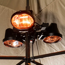 Load image into Gallery viewer, Dellonda Folding Parasol/Gazebo/Patio Outdoor Infrared Heater, Three Panels, Extra Long 5M Cable, 1350W - DG177