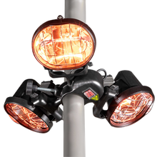 Load image into Gallery viewer, Dellonda Folding Parasol/Gazebo/Patio Outdoor Infrared Heater, Three Panels, Extra Long 5M Cable, 1350W - DG177