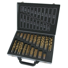 Load image into Gallery viewer, PTI 170pc Tin Coated HSS Drill Bit Set
