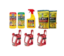 Load image into Gallery viewer, Big Wipes Van System - 3 brackets and Assorted Wipes Heavy Duty Multi Surface