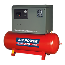 Load image into Gallery viewer, Compressor 270L Belt Drive 7.5hp 3ph 2-Stage with Cast Cylinders Low Noise