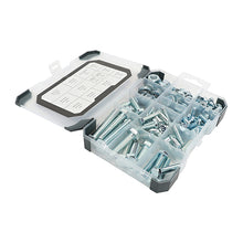 Load image into Gallery viewer, TIMCO Set Screws Nuts Washers Zinc Mixed Tray - 199pcs