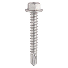 Load image into Gallery viewer, Silver Organic Hex Self-Drilling Screws EPDM Washer