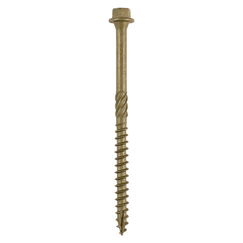 Timber Frame Construction & Landscaping Screws - Hex Head - Green Organic