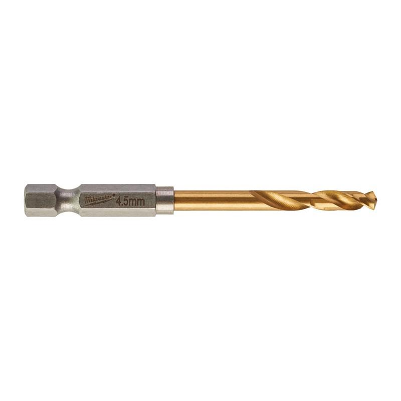 Milwaukee Shockwave HSS-Ground Titanium Metal Drill Bit - 5.0MM - 10 PACK