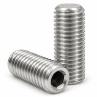 M5 Socket Head Flat Point Set / Grub Screw - A2 Stainless Steel (Din 913)