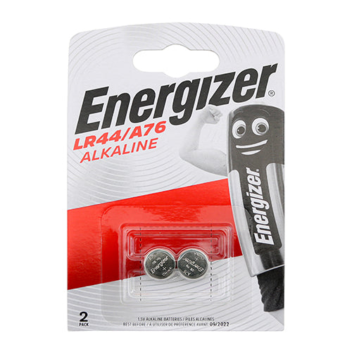 Energizer Alkaline A76/LR44 Coin Battery LR44/A76 (2)