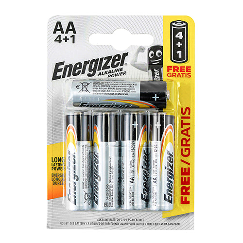 Energizer Alkaline Power Battery AA (5)