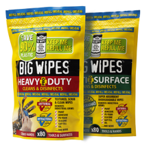 Load image into Gallery viewer, Big Wipes Van System - 3 brackets and Assorted Wipes Heavy Duty Multi Surface
