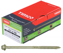 Load image into Gallery viewer, Timco Hex Head Construction &amp; Landscaping Screws – (Green Organic Finish)
