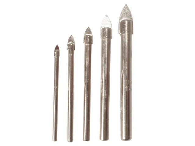 Irwin 10507912 Glass & Tile Drill Bit Set Of 5