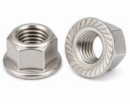 M12 Serrated Hex Flange Nuts - A4 Stainless Steel - DIN 6923