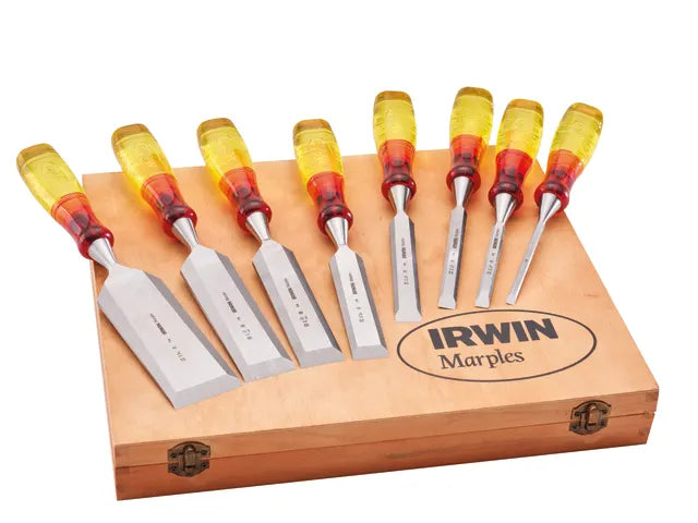 IRWIN Marples 8 Piece Splitproof Wood Chisel Set