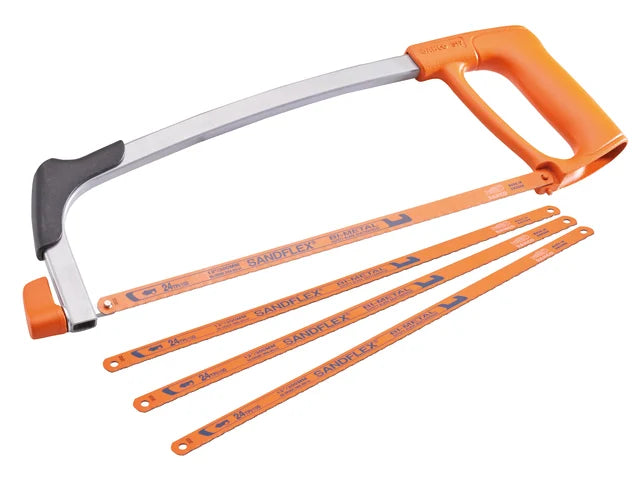 Bahco 300mm (12in) Hacksaw with 3 EXTRA Blades