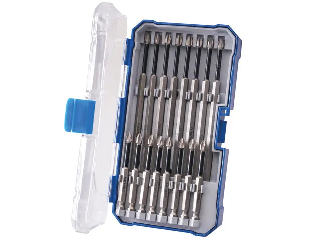 Faithfull 16 Piece Long Impact Bit Set in Case