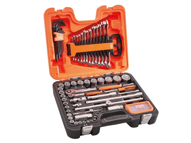 Bahco 95 Piece 1/4in and 1/2in Square Drive Socket and Mechanics Set