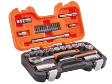 Load image into Gallery viewer, Bahco  Metric Socket Set and Ratchet 1/4&quot; &amp; 3/8&quot; Square Drive (34 Piece)
