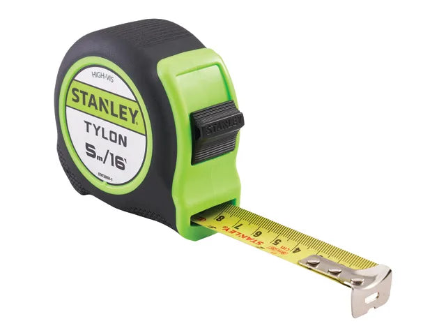 Stanley 5m (16ft) Hi-Vis Tylon Tape