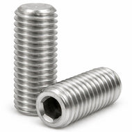 M6 Socket Head Flat Point Set / Grub Screw - A4 Stainless Steel (Din 913)