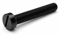 M4 Slotted Cheese Head Machine Screws - Black A2 Stainless Steel (DIN 84)