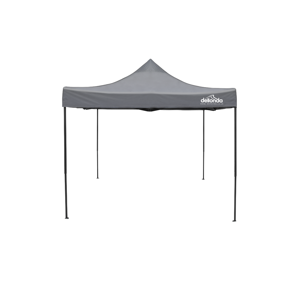 Dellonda Premium 3 x 3m Pop-Up Gazebo, PVC Coated, Water Resistant, Supplied with Carry Bag, Rope, Stakes & Weight Bags