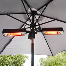 Load image into Gallery viewer, Dellonda Folding Parasol/Gazebo/Patio Outdoor Infrared Heater, Two Panels, Extra Long 5M Cable, 1600W - DG176
