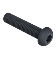 M5 Socket Button Head Screw – Hex Drive – Black A2 Stainless Steel (DIN 7380)