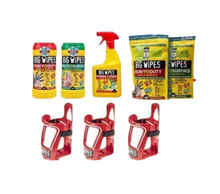 Load image into Gallery viewer, Big Wipes Van System - 3 brackets and Assorted Wipes Heavy Duty Multi Surface
