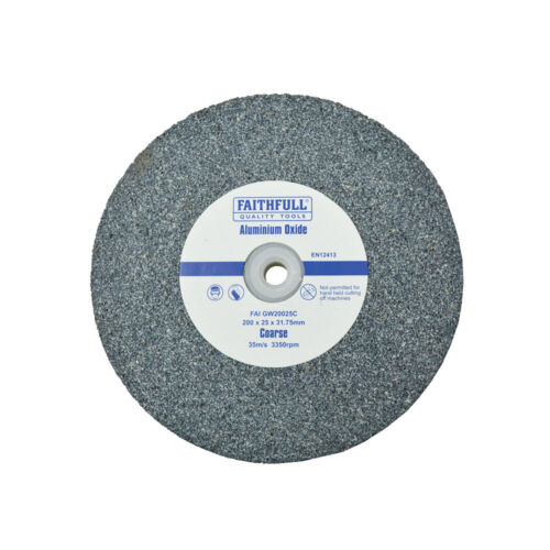 Faithfull FAIGW20025C General Purpose Grinding Wheel 200mm X 25mm Coarse Alox