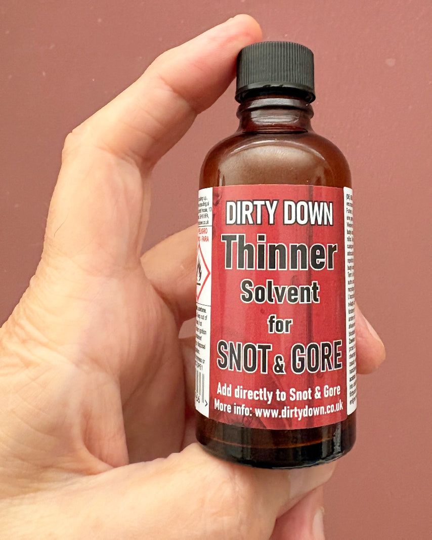 Dirty Down Thinner Solvent for Snot and Gore