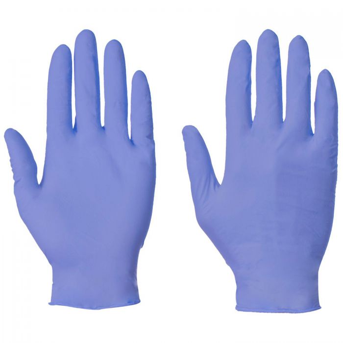 Blue Nitrile Disposable Gloves – Medical Grade – Powder Free - Box of 100