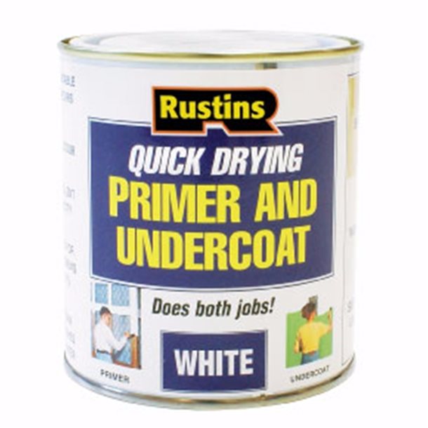 Rustin's Quick Dry Primer & Undercoat White 250ml