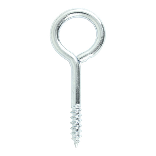 Screw Eyes - 30 x 6mm - Zinc Plated