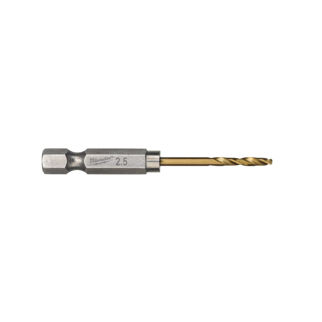 Milwaukee Shockwave HSS-Ground Hex Titanium Drill Bit