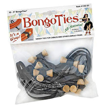 Load image into Gallery viewer, Bongo Ties A501 Original Black - Pack of 10
