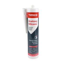 Load image into Gallery viewer, Timco Acetoxy Silicone - 300ml Cartridge - Various Colours
