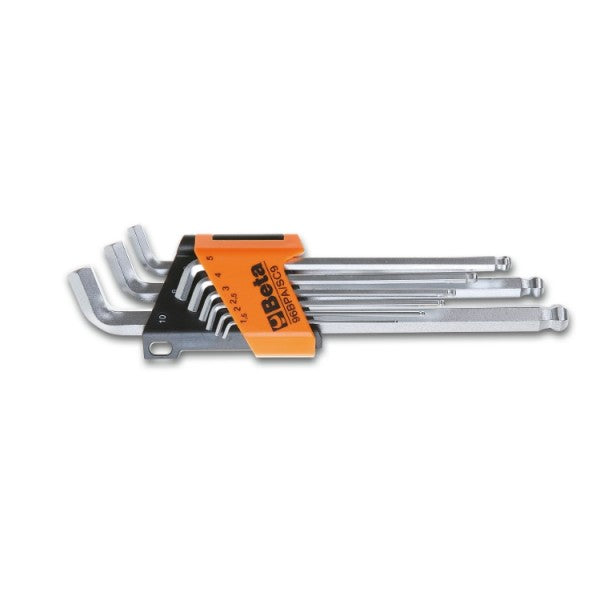 Beta Set Of 9 Ball End Offset Hexagon Keys 110° Ex-Short 96 BPA/SC9