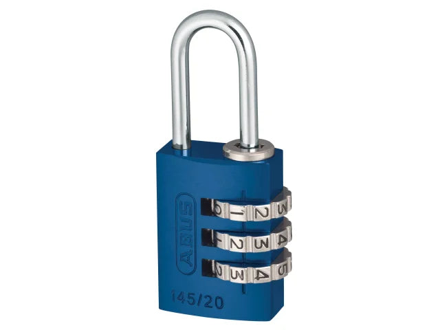 ABUS 20mm Aluminium Combination Padlock - Blue