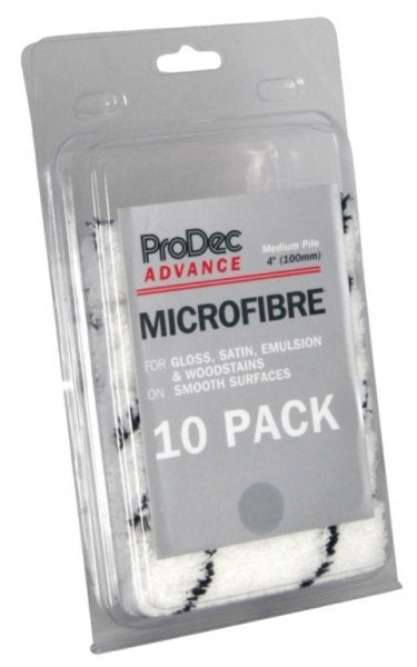 Prodec Microfibre Medium Pile Mini Roller Refills 4