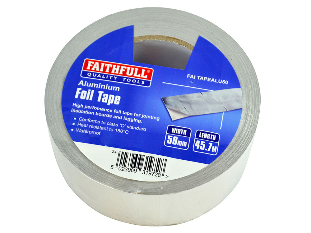 Faithfull Foil Tape - 50mm x 45.7M