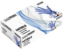 Load image into Gallery viewer, Blue Nitrile Disposable Gloves – Medical Grade – Powder Free - Box of 100
