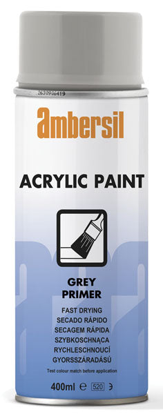 Ambersil Acrylic Spray Paint -  Grey Primer