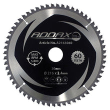 Load image into Gallery viewer, Timco TCT -5 Degree Aluminium Circular  Saw Blades
