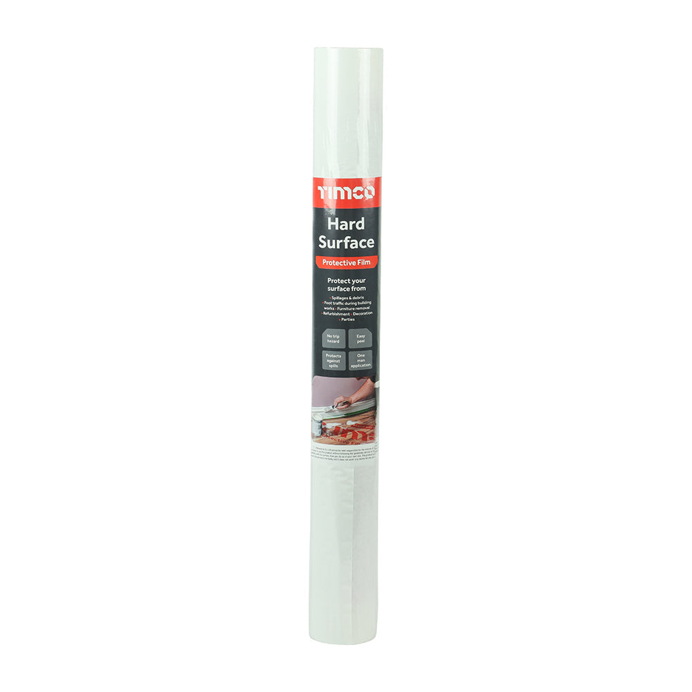 Timco Protective Film - For Hard Surfaces 25m x 0.6m