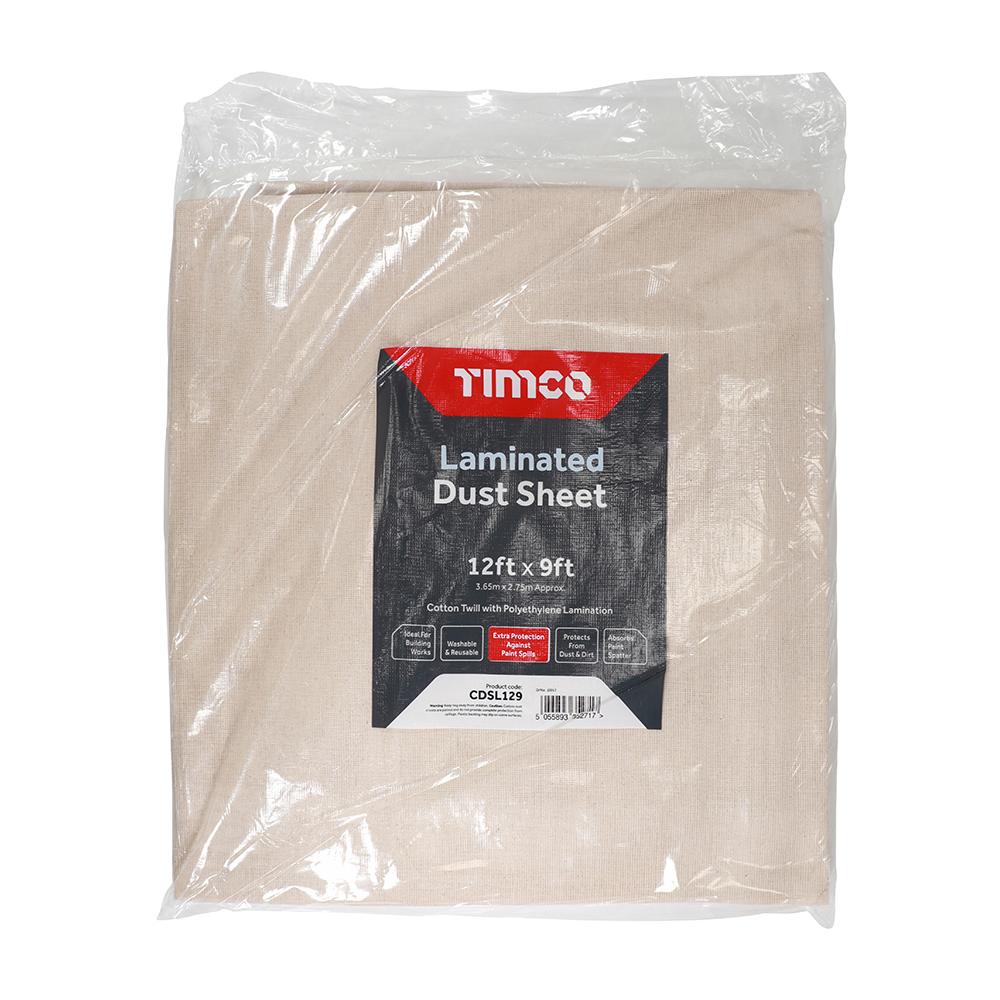 Timco Dust Sheet - Laminated - 12ft x 9ft