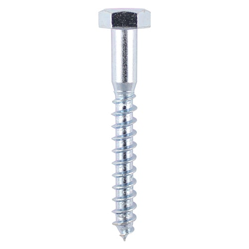 Hex Head Coach Screw - Zinc DIN 571