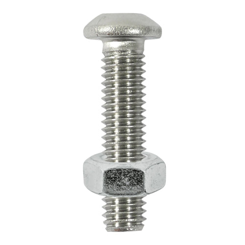 Button Socket Screw & Nut - Stainless Steel